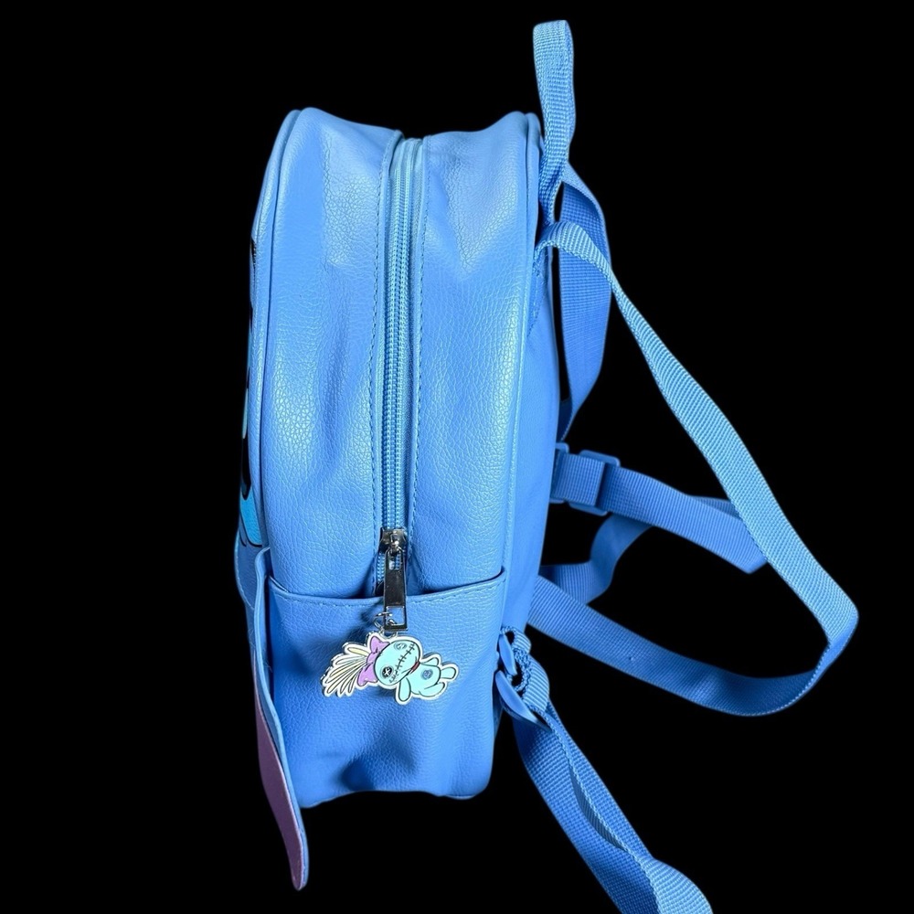 Disney Lilo & Stitch Women's Big Eyes 10.5" Mini Backpack, Blue - Picture 3 of 10